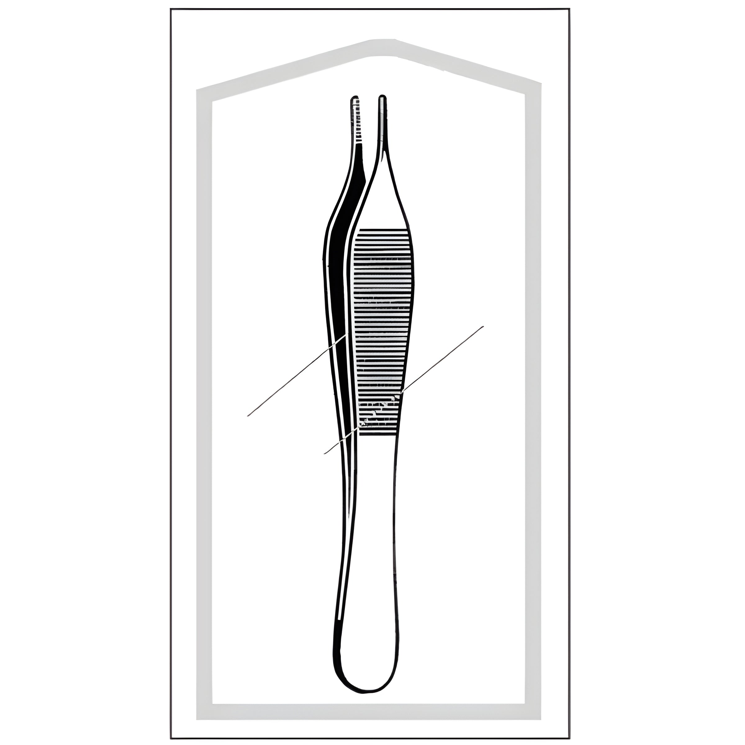 Dressing Forceps Econo Sterile Adson 4-3/4 Inch
